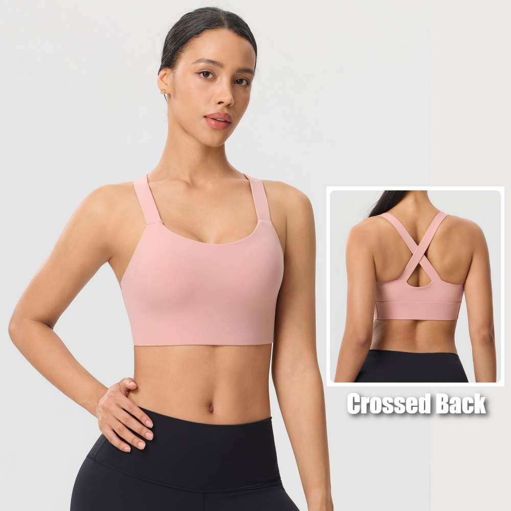 حمالة صدر رياضية بلون موحد وتص - مراجعة Pilates Yoga One وسعره